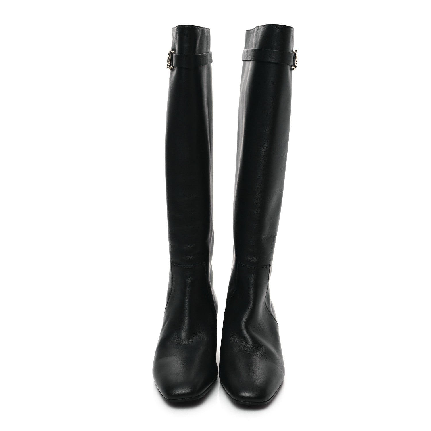 Hermes Calfskin Versailles Boots 39 Black 2 of 10
