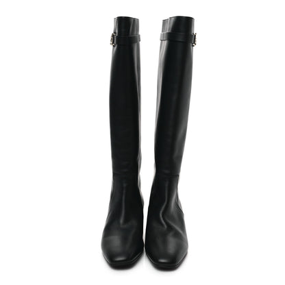 Hermes Calfskin Versailles Boots 39 Black 2 of 10