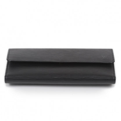 Louis Vuitton Epi Porte Tresor International Wallet Black 4 of 13