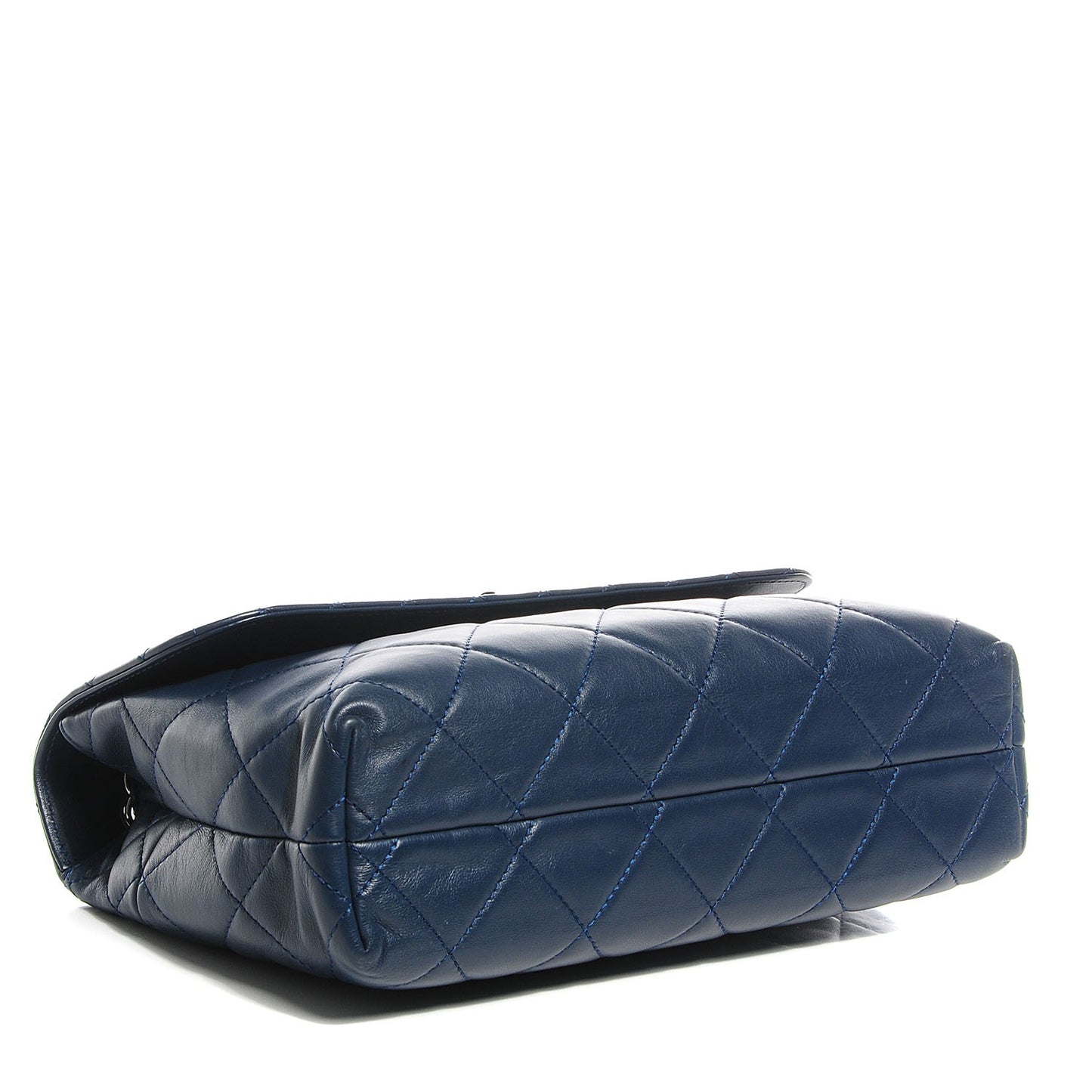 Calfskin Quilted In The Business Flap Dark Blue