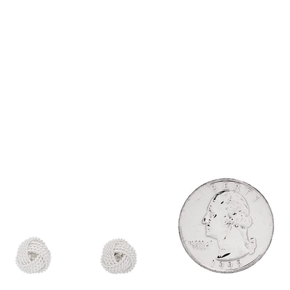 Tiffany Sterling Silver Twist Knot Earrings 2 of 4