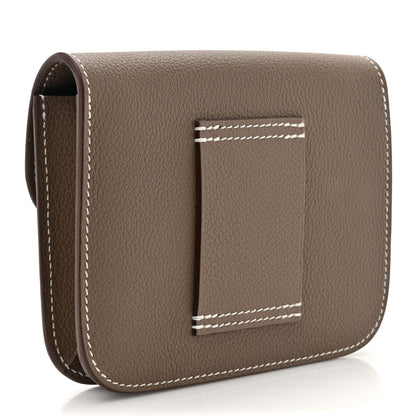 Hermes Evercolor Constance Slim Wallet Etoupe 4 of 10