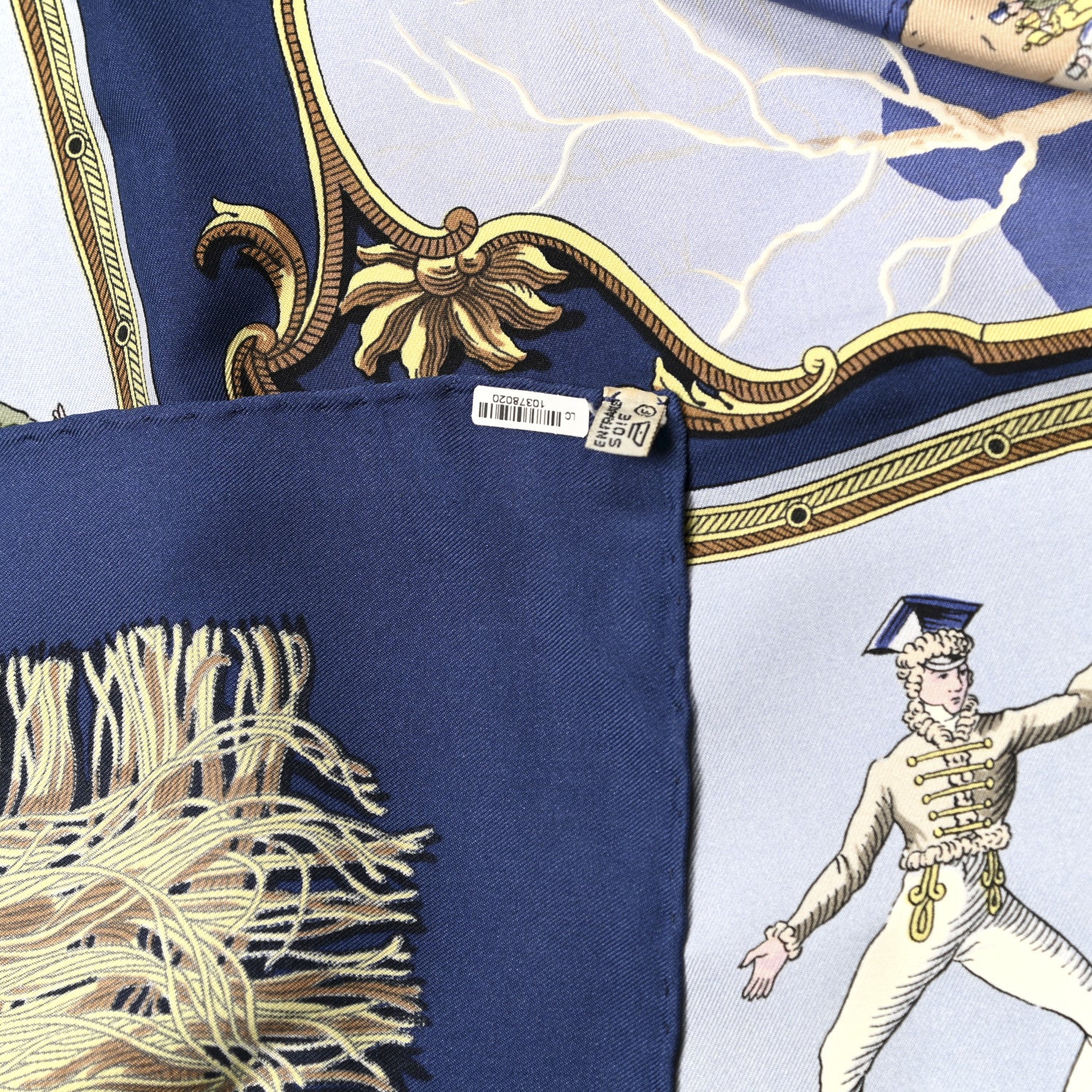 Hermes Silk Les Plaisirs Du Froid Scarf 90 4 of 5