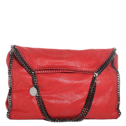 Stella McCartney Faux Leather Shaggy Deer Falabella Small Tote Cherry 1 of 11