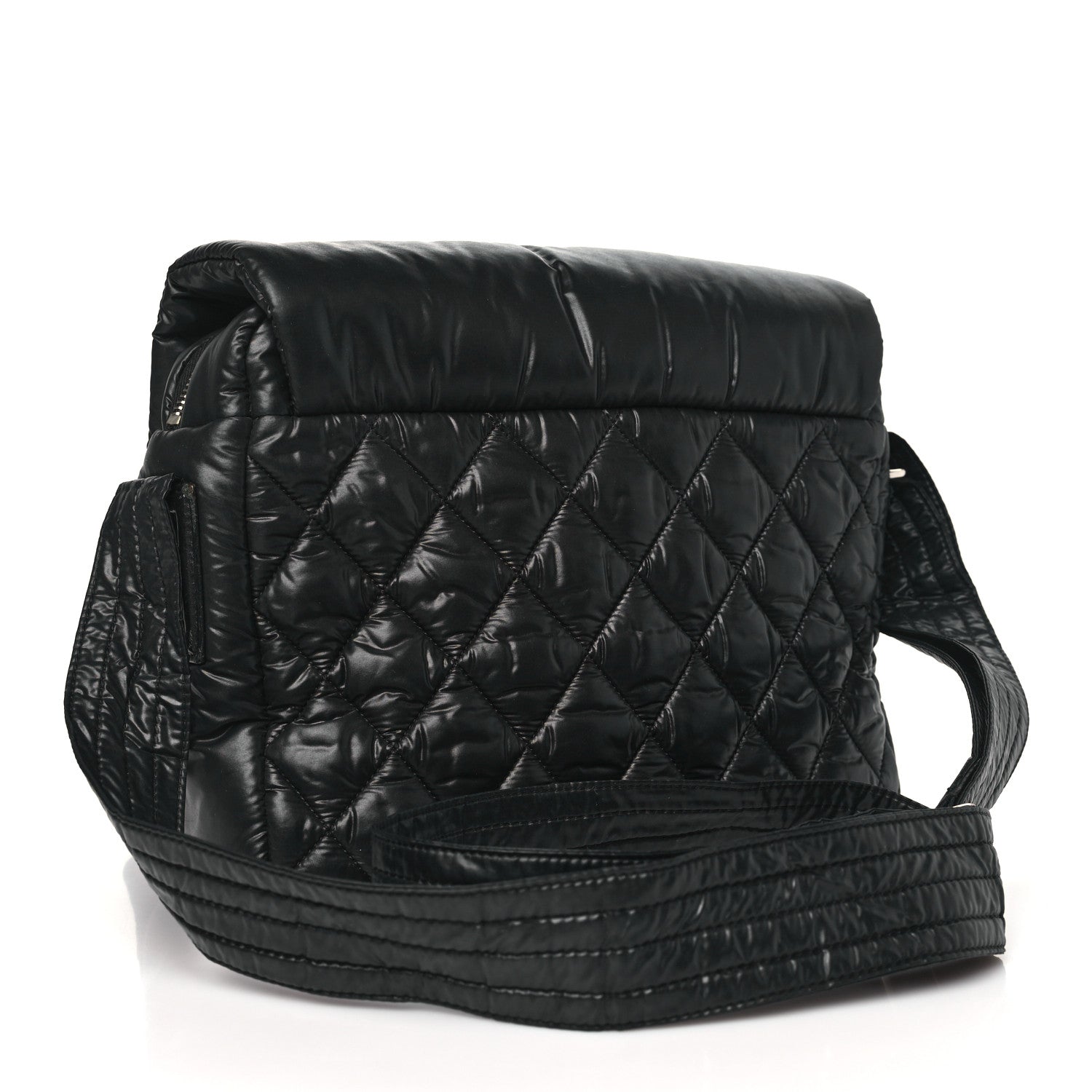 Chanel Nylon Small Coco Cocoon Messenger Bag Black 3 of 11