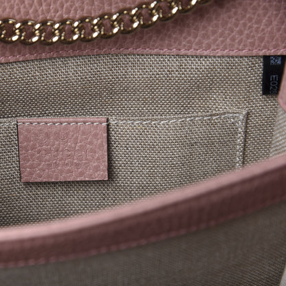 Gucci Dollar Calfskin Small Interlocking G Shoulder Bag Soft Pink 8 of 10