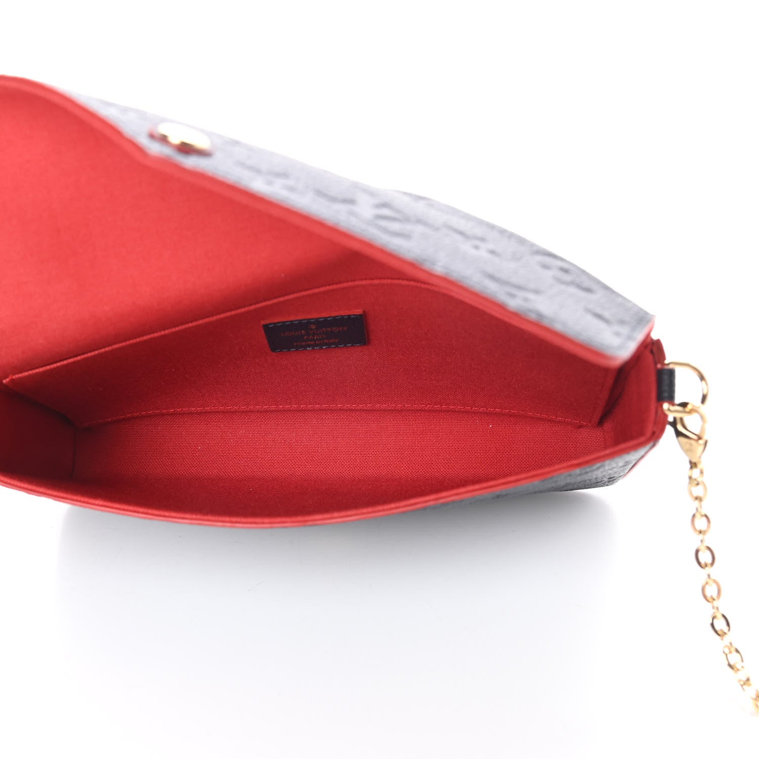 Louis Vuitton Empreinte Pochette Felicie Chain Wallet Marine Rouge 7 of 12