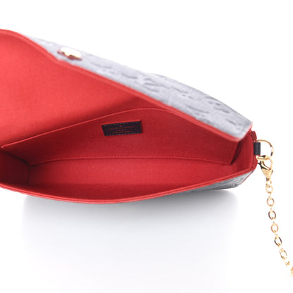 Louis Vuitton Empreinte Pochette Felicie Chain Wallet Marine Rouge 7 of 12