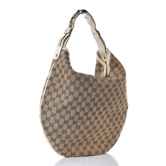 Gucci Monogram Large Wave Hobo Off White 3 of 18