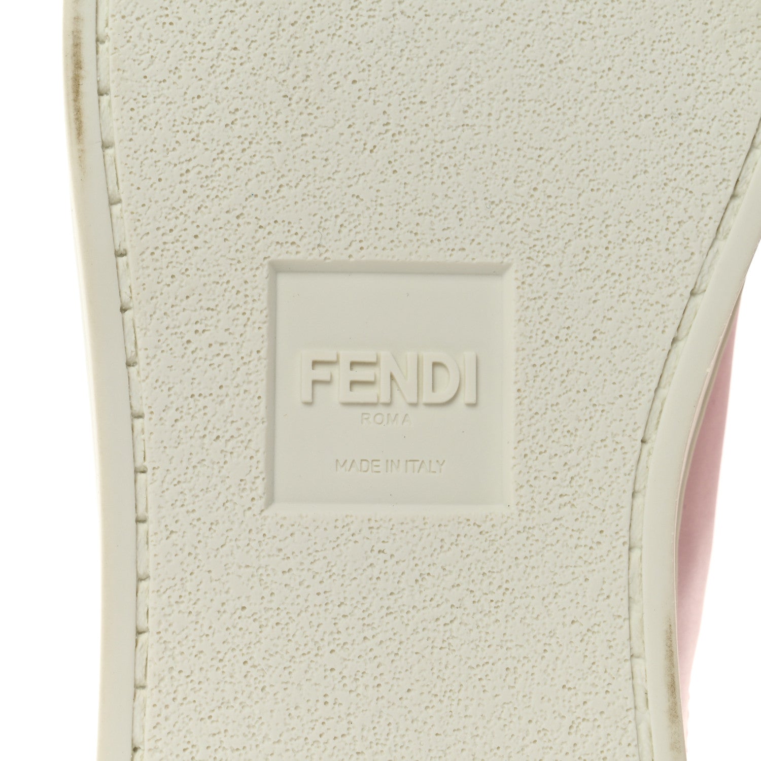 Fendi Vitello FF Rockoclick Slip On Sneakers 37 Pink 8 of 8