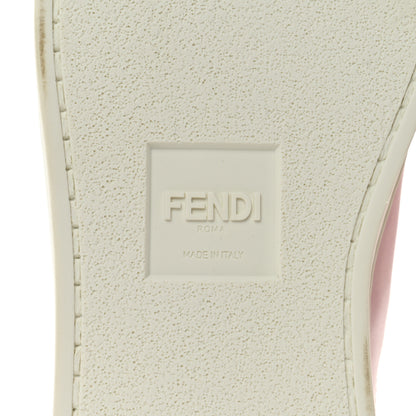 Fendi Vitello FF Rockoclick Slip On Sneakers 37 Pink 8 of 8