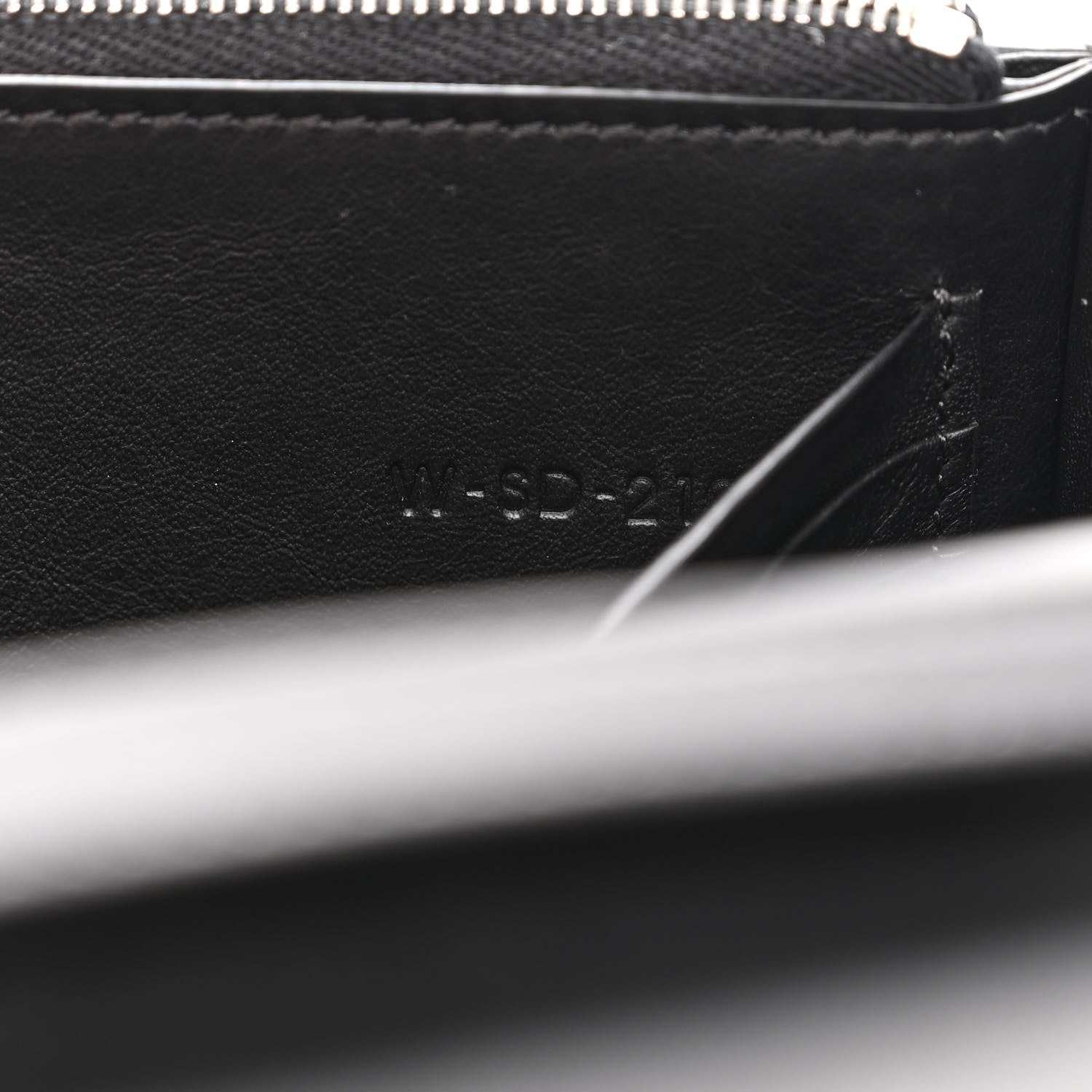 Celine Smooth Lambskin Frame Evening Chain Clutch Black White 8 of 11