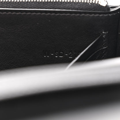Celine Smooth Lambskin Frame Evening Chain Clutch Black White 8 of 11