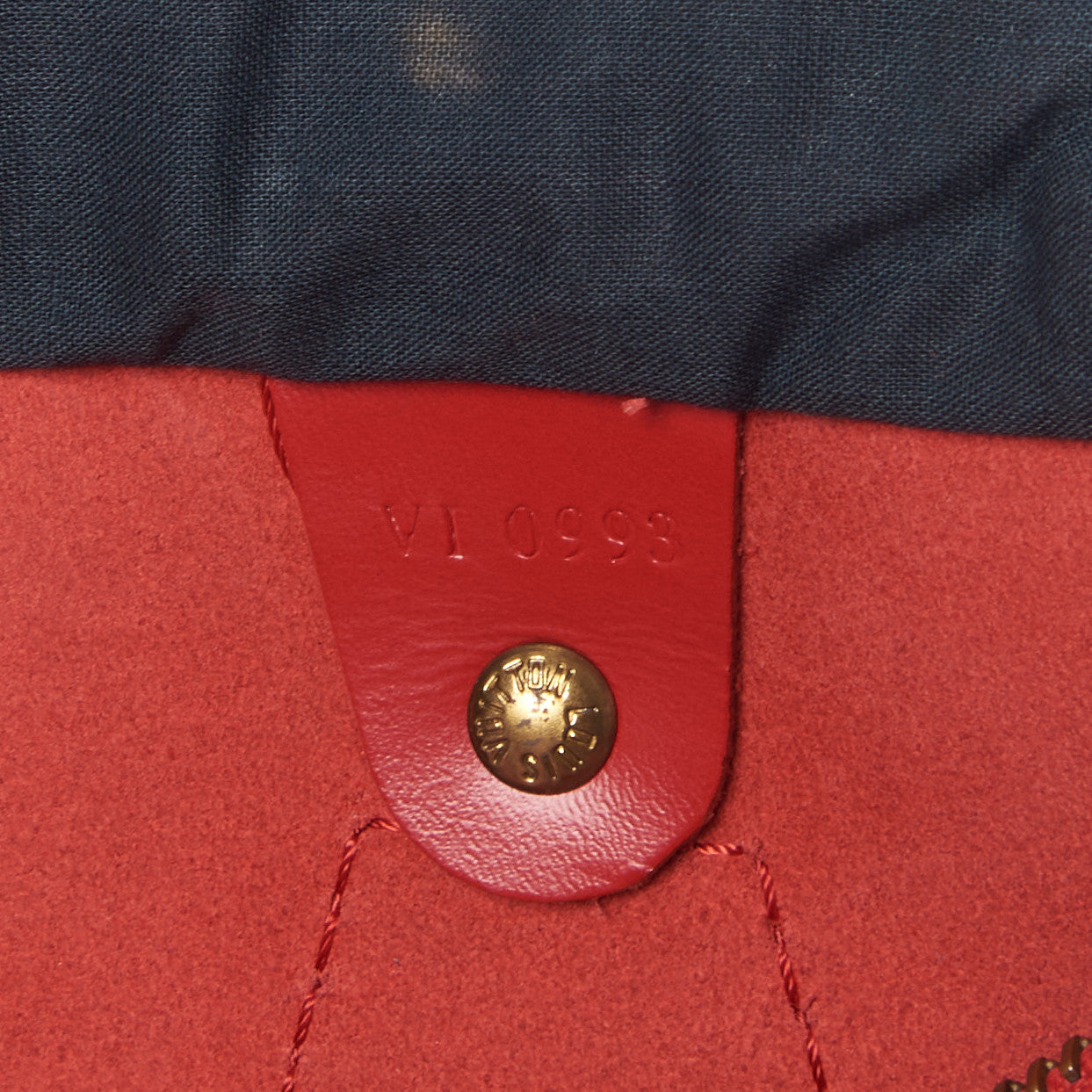 Louis Vuitton Epi Speedy 25 Castillan Red 9 of 9