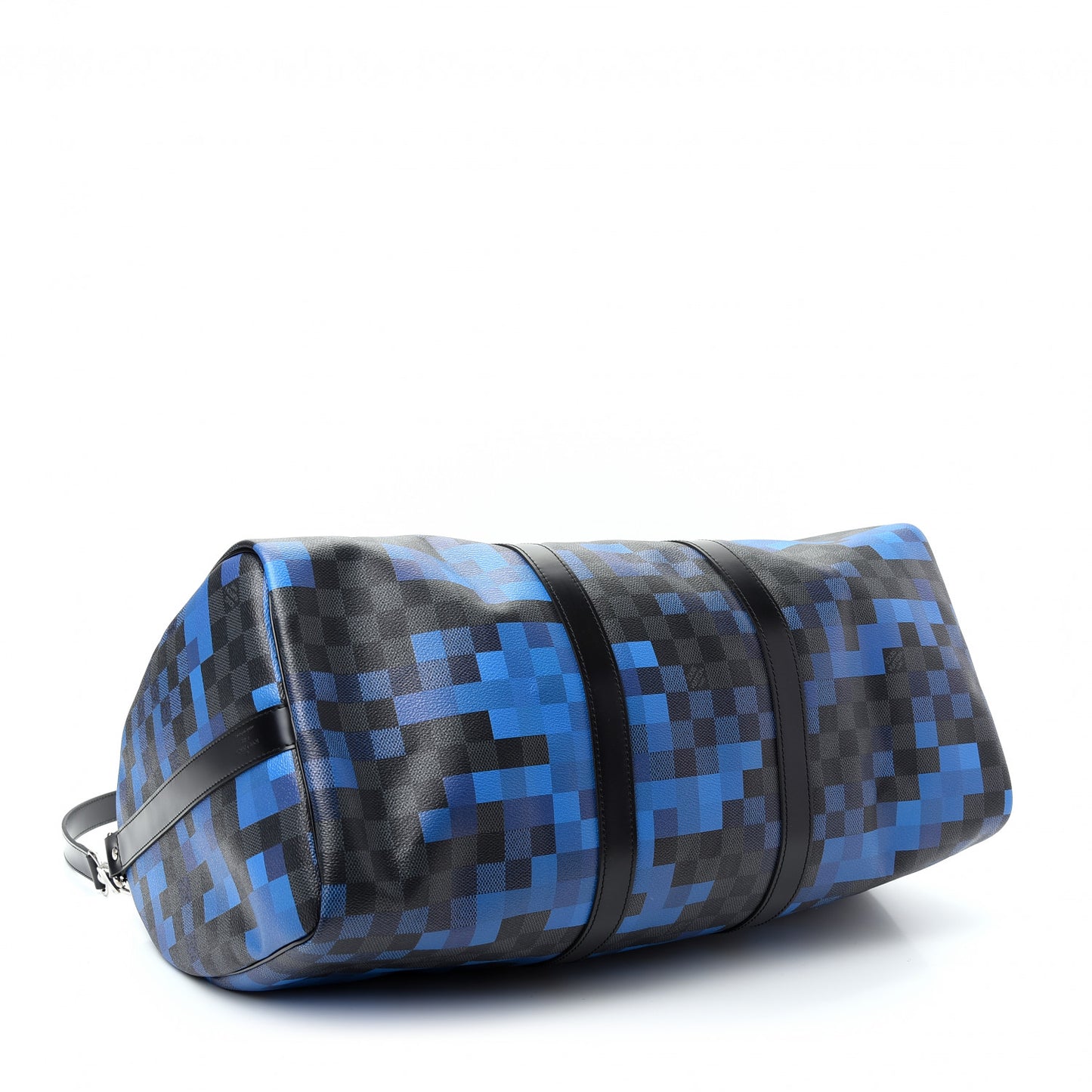 Damier Graphite Pixel Keepall Bandouliere 50 Blue