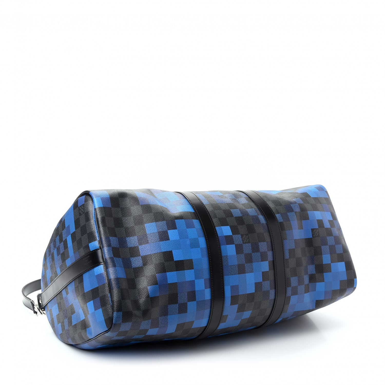 Louis Vuitton Damier Graphite Pixel Keepall Bandouliere 50 Blue 3 of 8