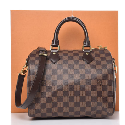 Louis Vuitton Damier Ebene Speedy Bandouliere 25 9 of 9