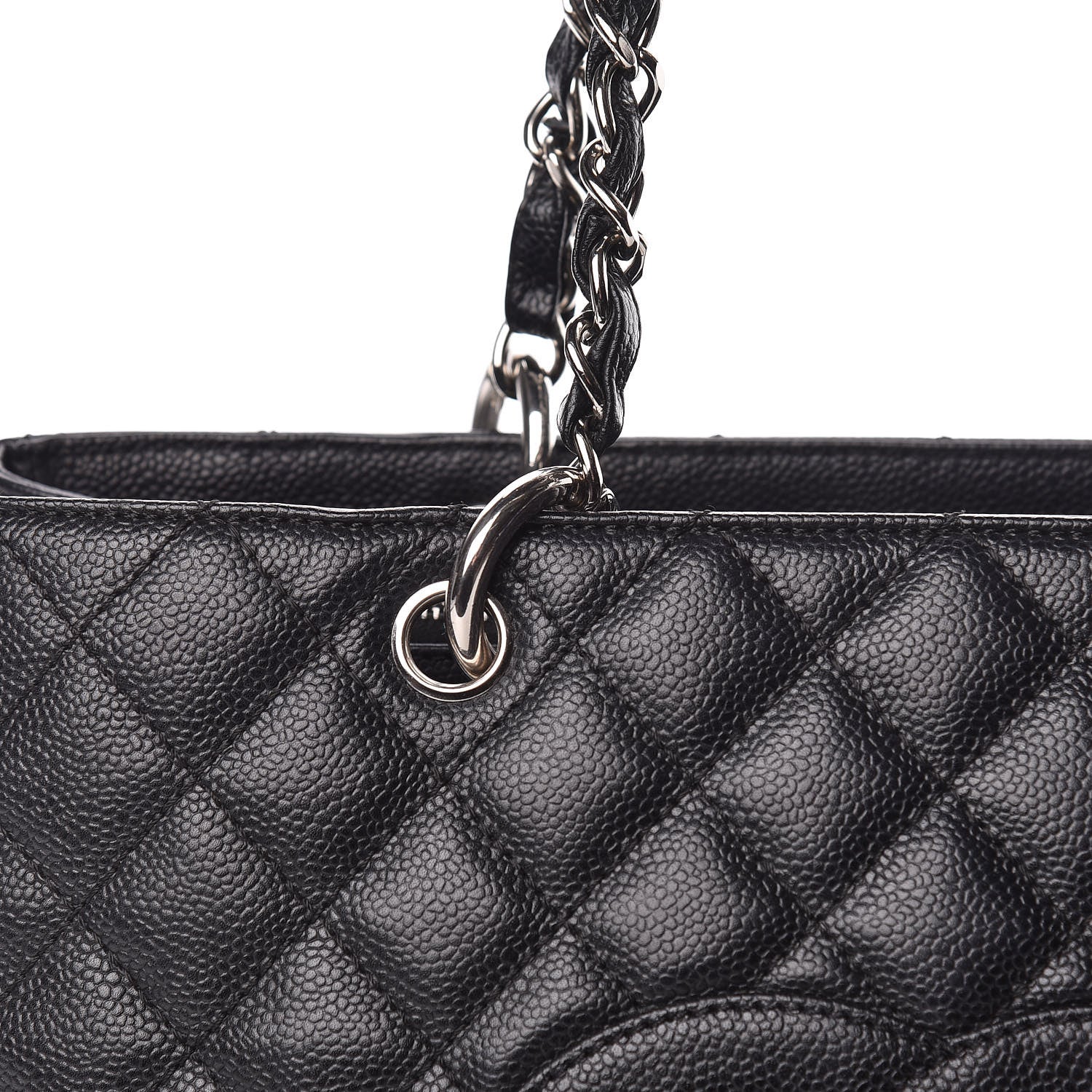 Chanel Caviar Quilted Grand Shopping Tote GST Black 12 of 14