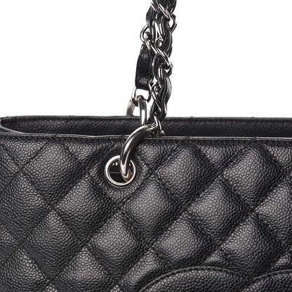 Chanel Caviar Quilted Grand Shopping Tote GST Black 12 of 14