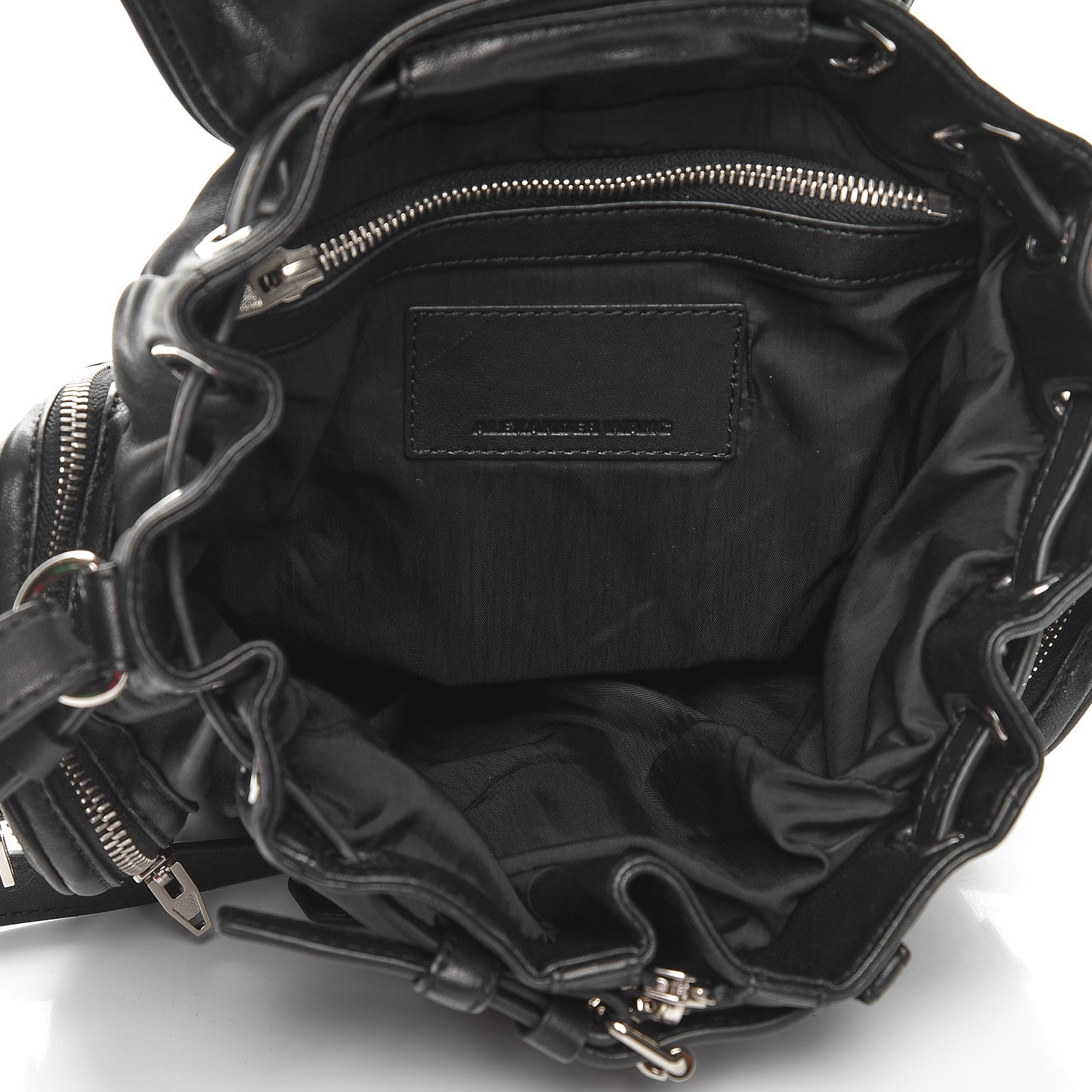 Alexander Wang Lambskin Marti Backpack Washed Black Nikel Hardware 7 of 10
