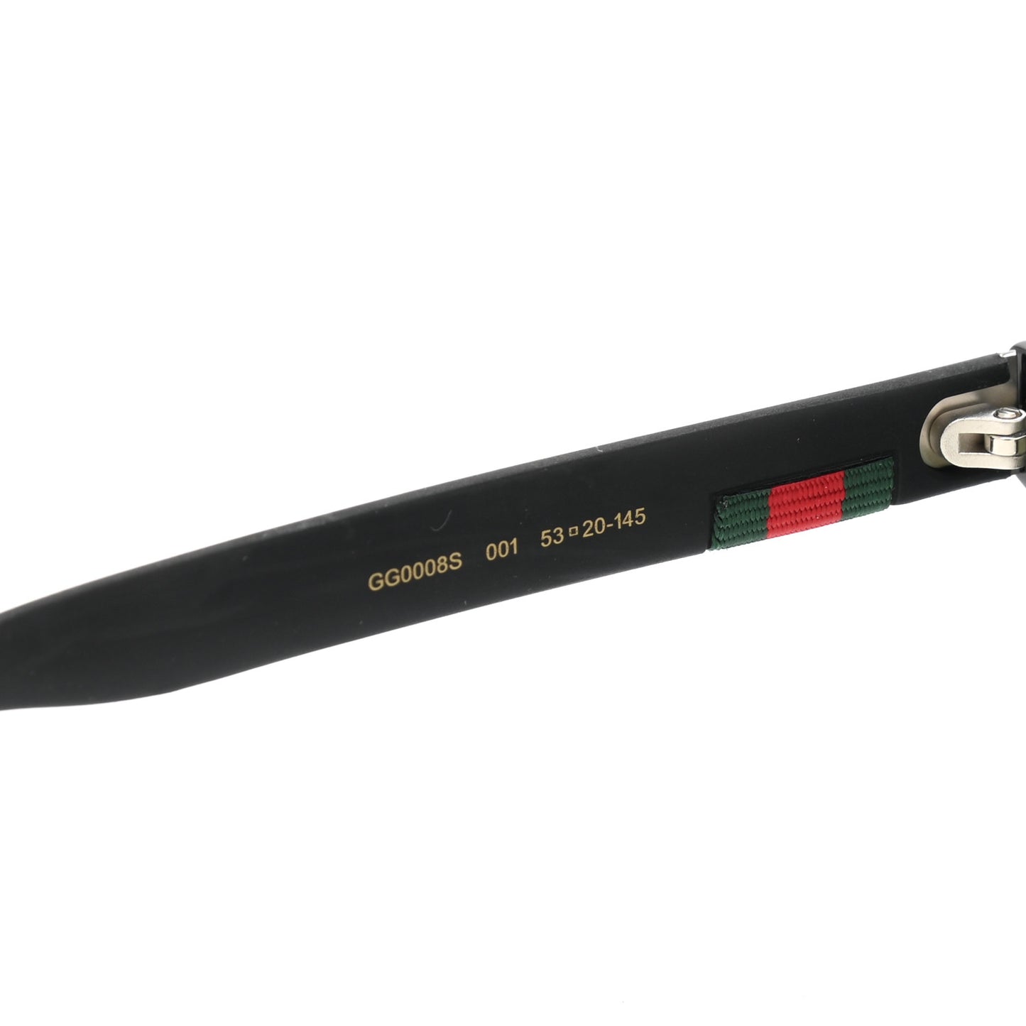 Square Frame Web Sunglasses GG0008S Black