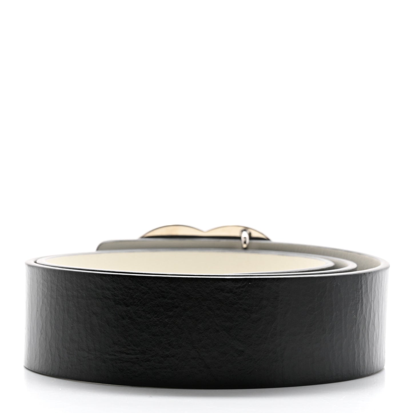 Patent Calfskin CC Reversible Belt 75 30 Black White