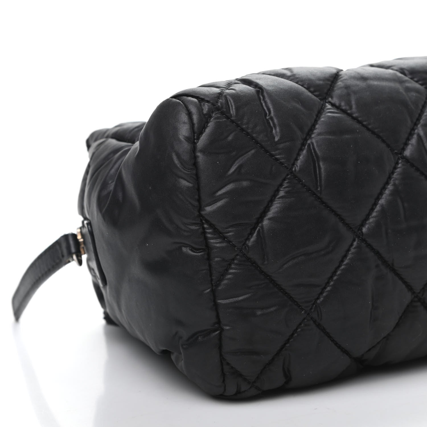 Chanel Nylon Quilted Cocoon Cosmetic Case Black 8 of 9