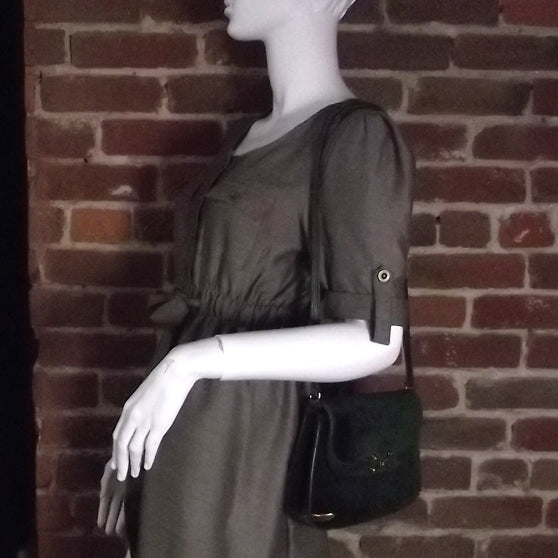 Gucci Suede Shoulder Bag Green 2 of 8