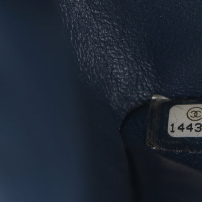 Chanel Patent Quilted Maxi Double Flap Blue 6 of 14