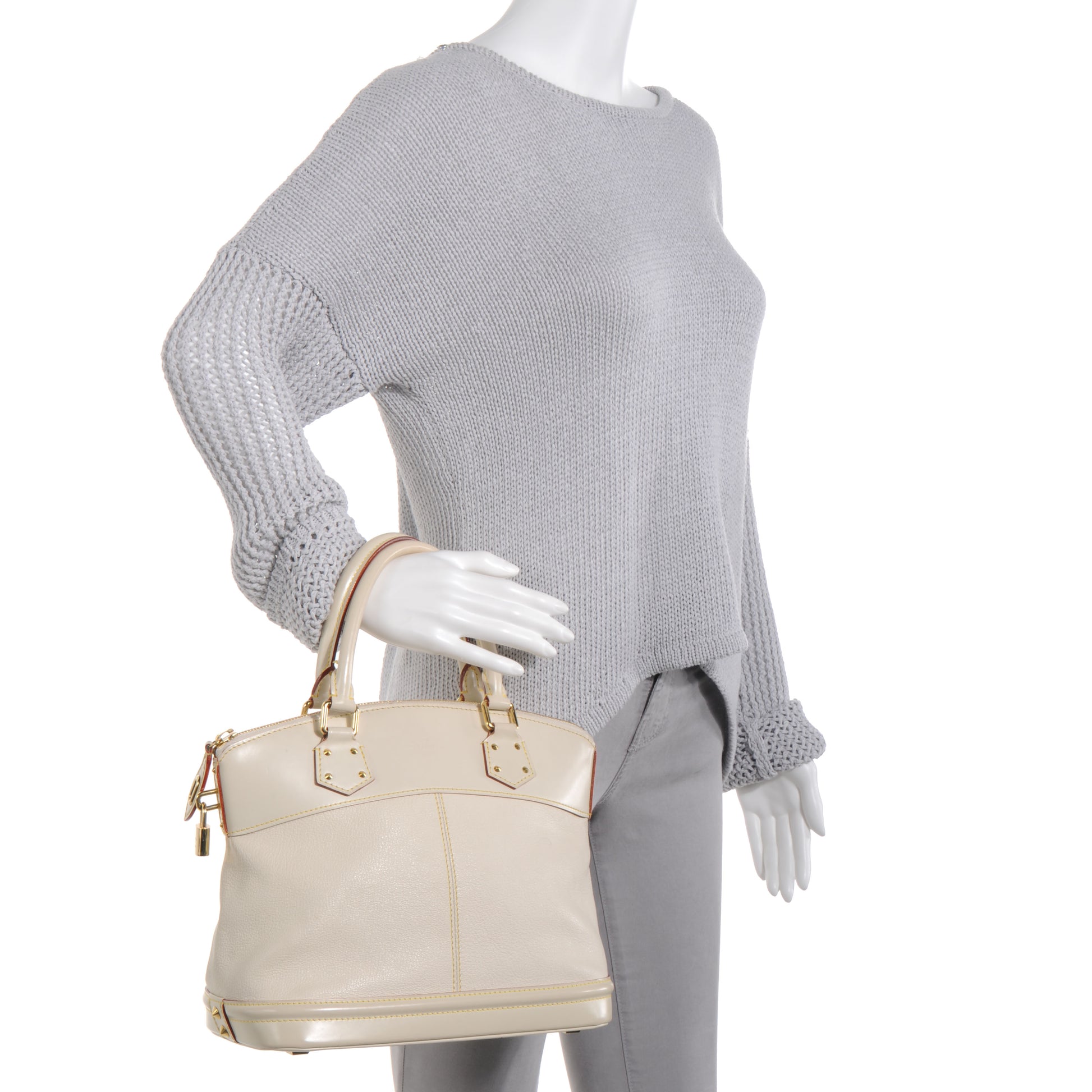 Louis Vuitton Suhali Lockit PM White 2 of 8