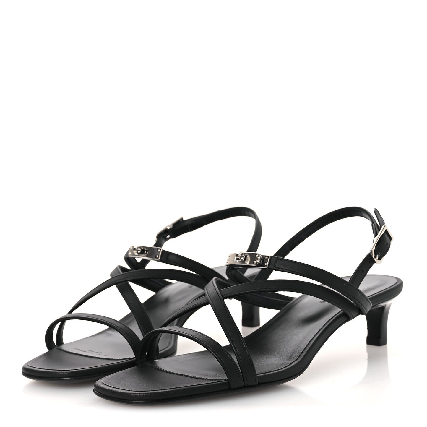 Calfskin Muse 40 Sandal 37 Black