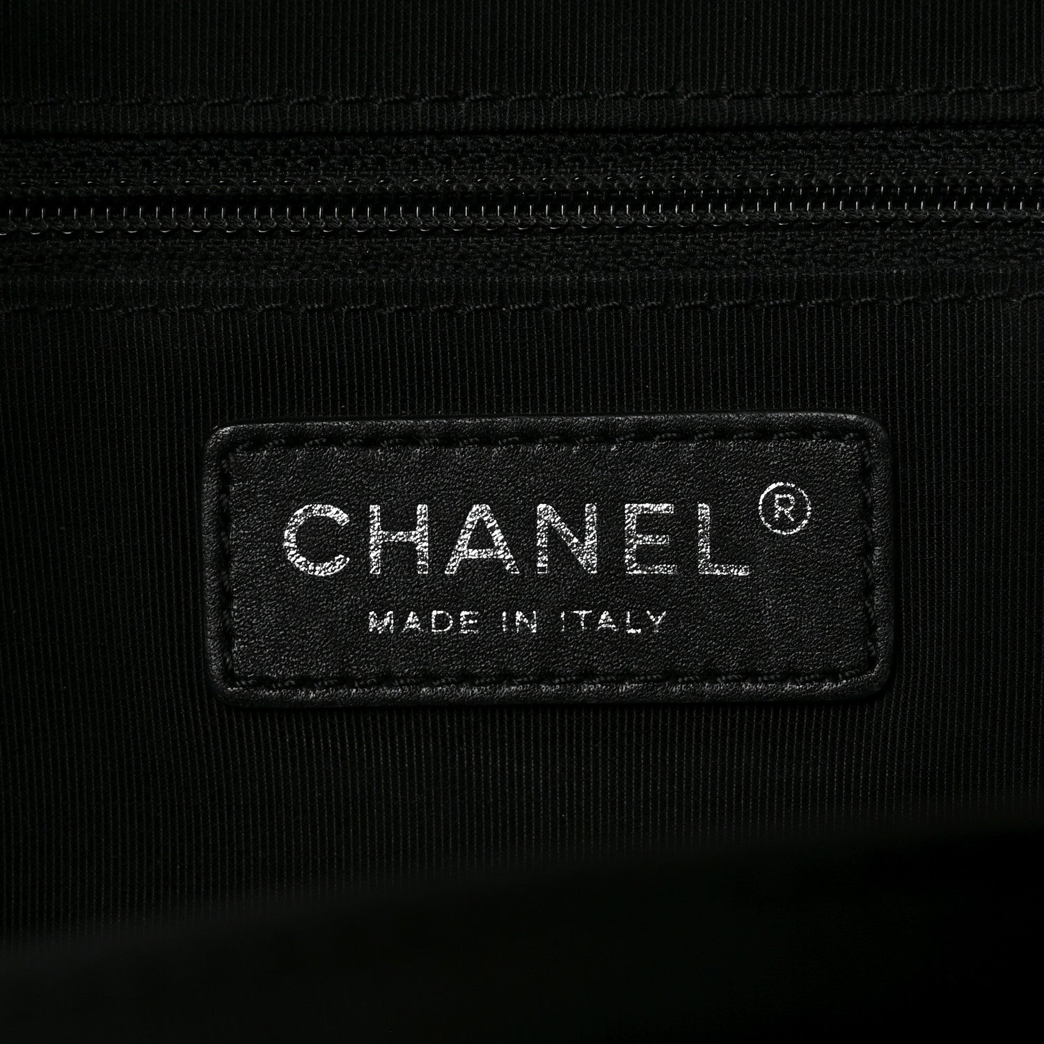 Chanel Calfskin Quilted Large Easy Shopping Tote Black 6 of 10