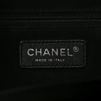 Chanel Calfskin Quilted Large Easy Shopping Tote Black 6 of 10