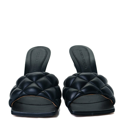 Bottega Veneta Nappa Matelasse Padded Mule Sandals 35 Black 2 of 8