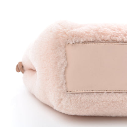 Fendi Shearling Shiny Nappa Mini Peekaboo Iconic Satchel Light Rose 10 of 15