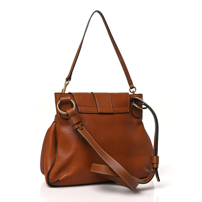 Chloe Grained Lambskin Medium Lexa Shoulder Bag Caramel 3 of 14