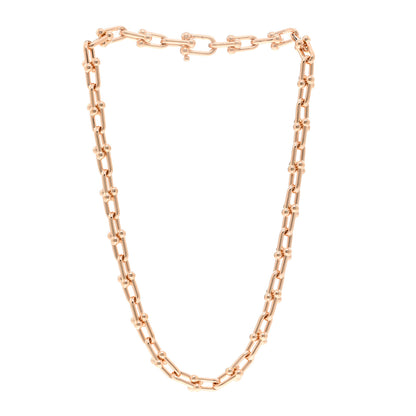 Tiffany 18K Rose Gold Medium HardWear Link Necklace 3 of 4