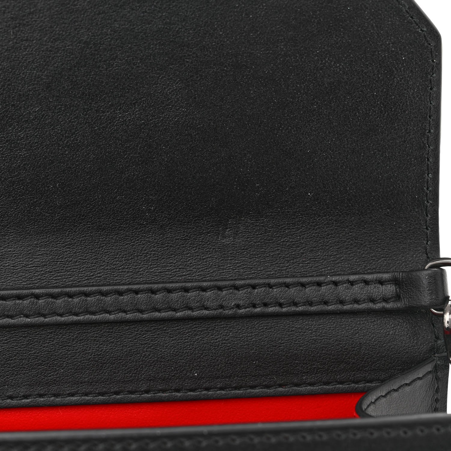Christian Louboutin Calfskin Loubi54 Crossbody Clutch Black 10 of 11