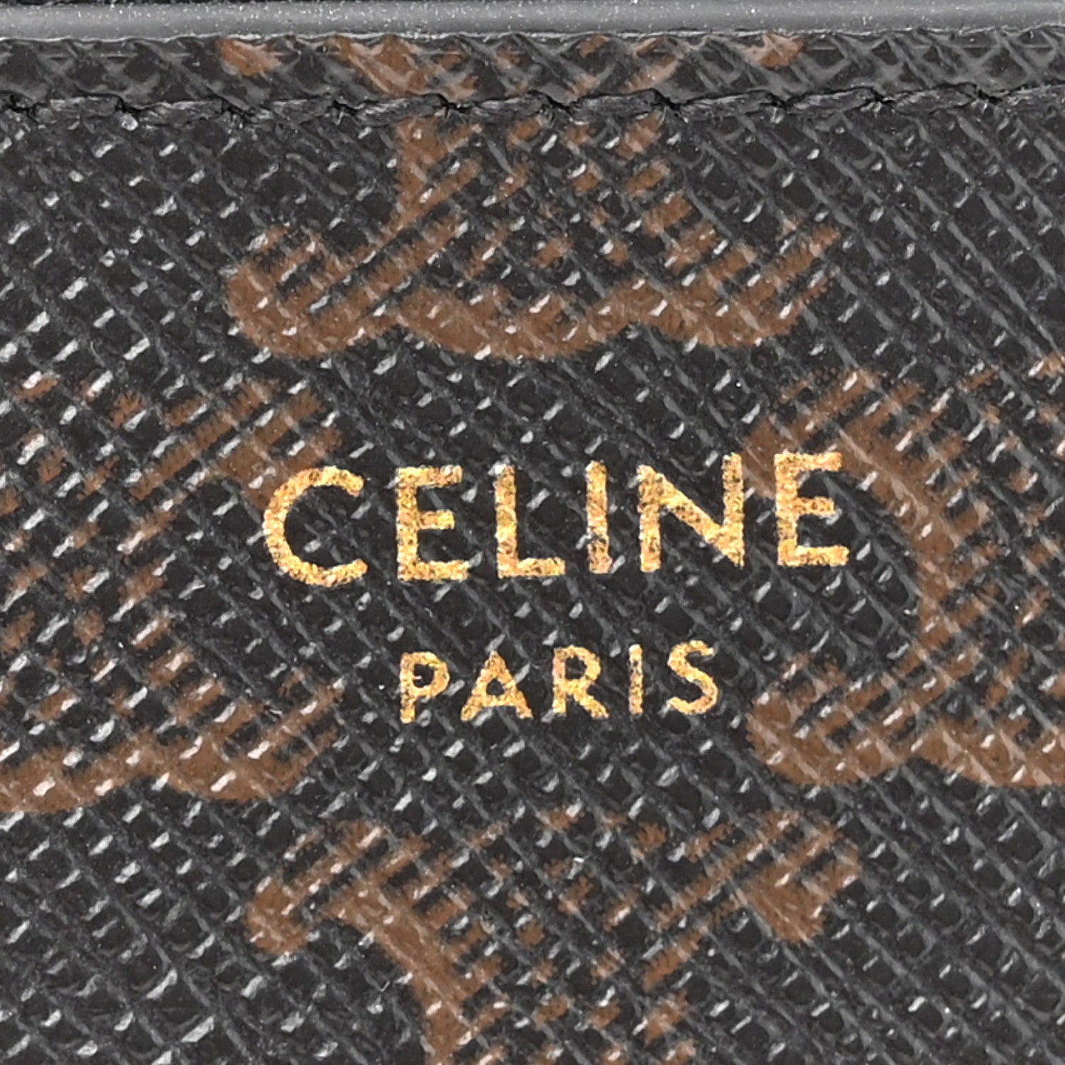 Celine Triomphe Canvas Card Holder Black 6 of 9