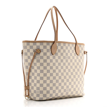 Louis Vuitton Damier Azur Neo Neverfull MM Rose Ballerine 3 of 12