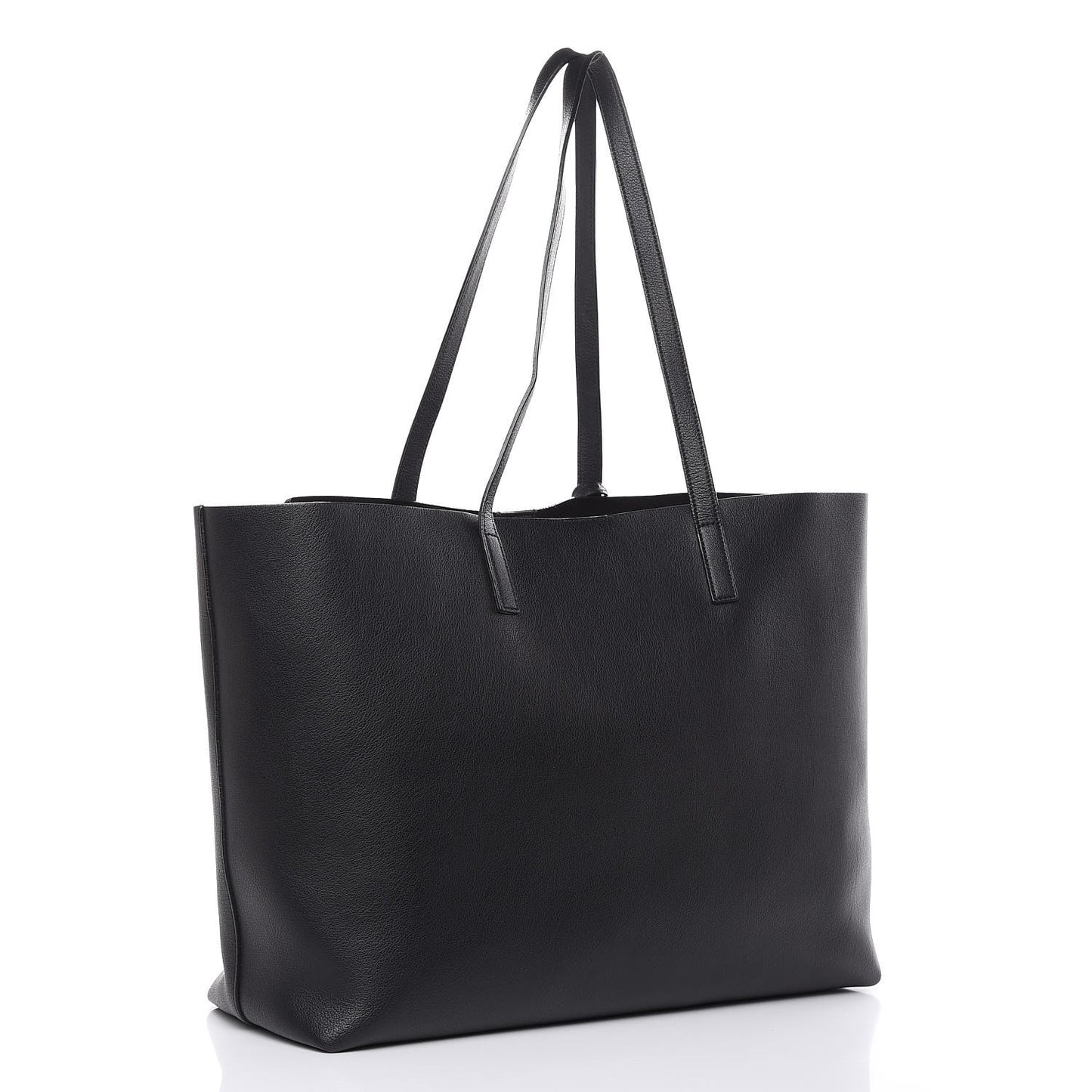 Calfskin Large Shopping Tote Black