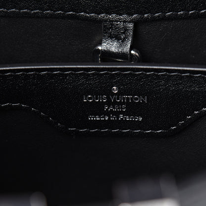 Louis Vuitton Smooth Calfskin Crystal Flowers Capucines BB Black 5 of 9