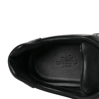 Hermes Calfskin Womens Trail Sneakers 39.5 Black 7 of 8