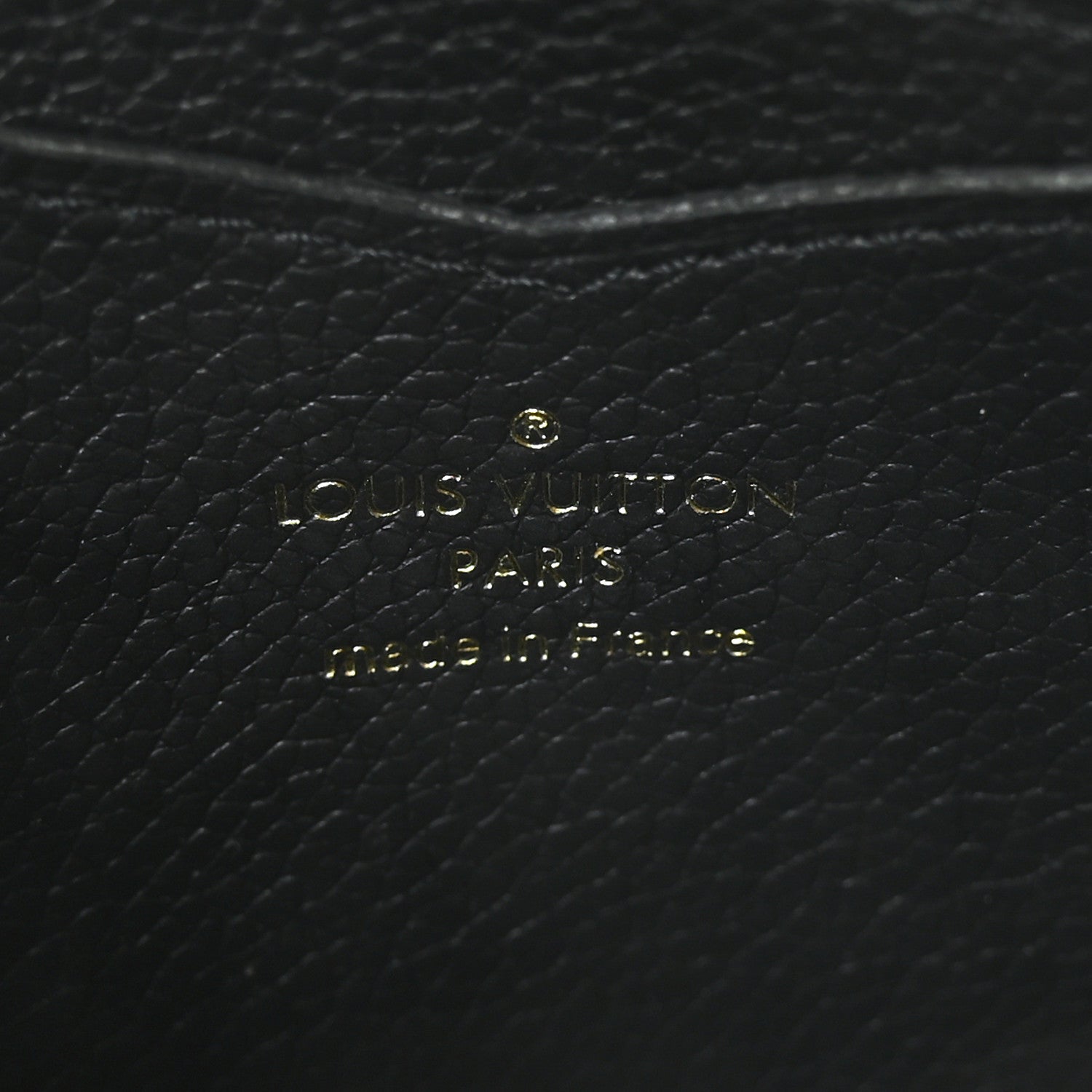 Louis Vuitton Empreinte Monogram Giant Zippy Coin Purse Black Beige 6 of 6