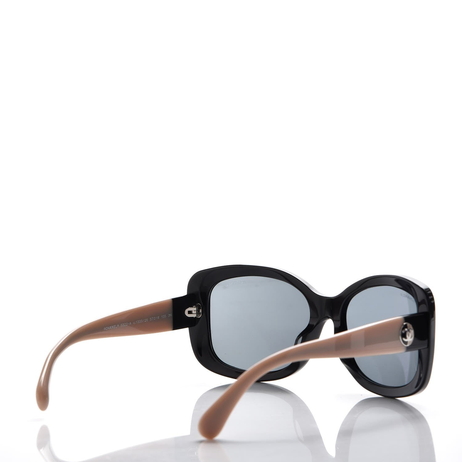 Chanel CC Sunglasses 5322-A Black Beige 3 of 8