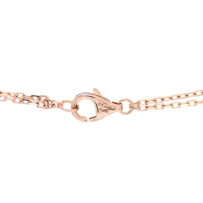 Cartier 18K Pink Gold 2 Diamond LOVE Necklace 4 of 5