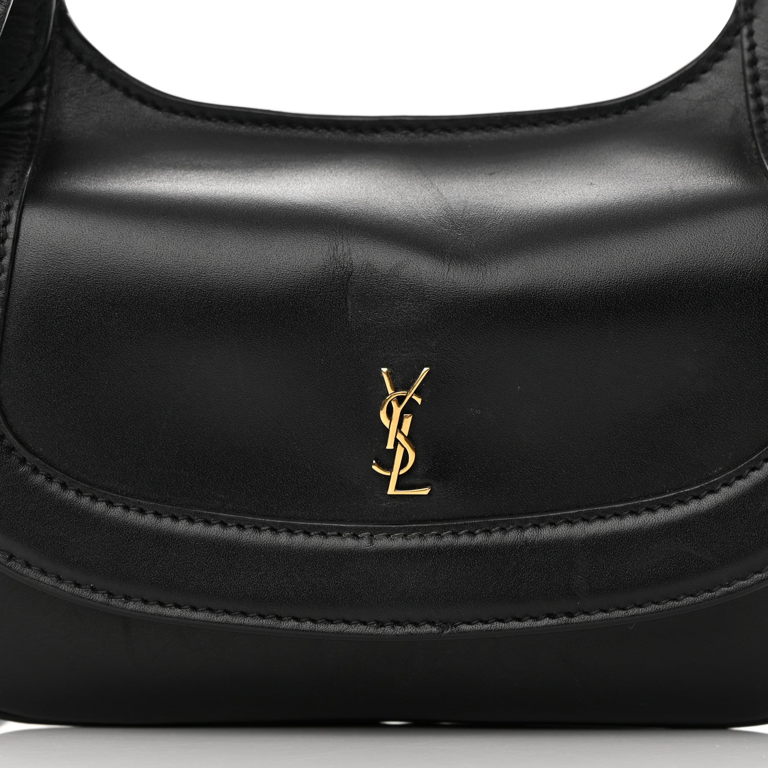 Saint Laurent Smooth Calfskin Small Charlie Shoulder Bag Black 8 of 17
