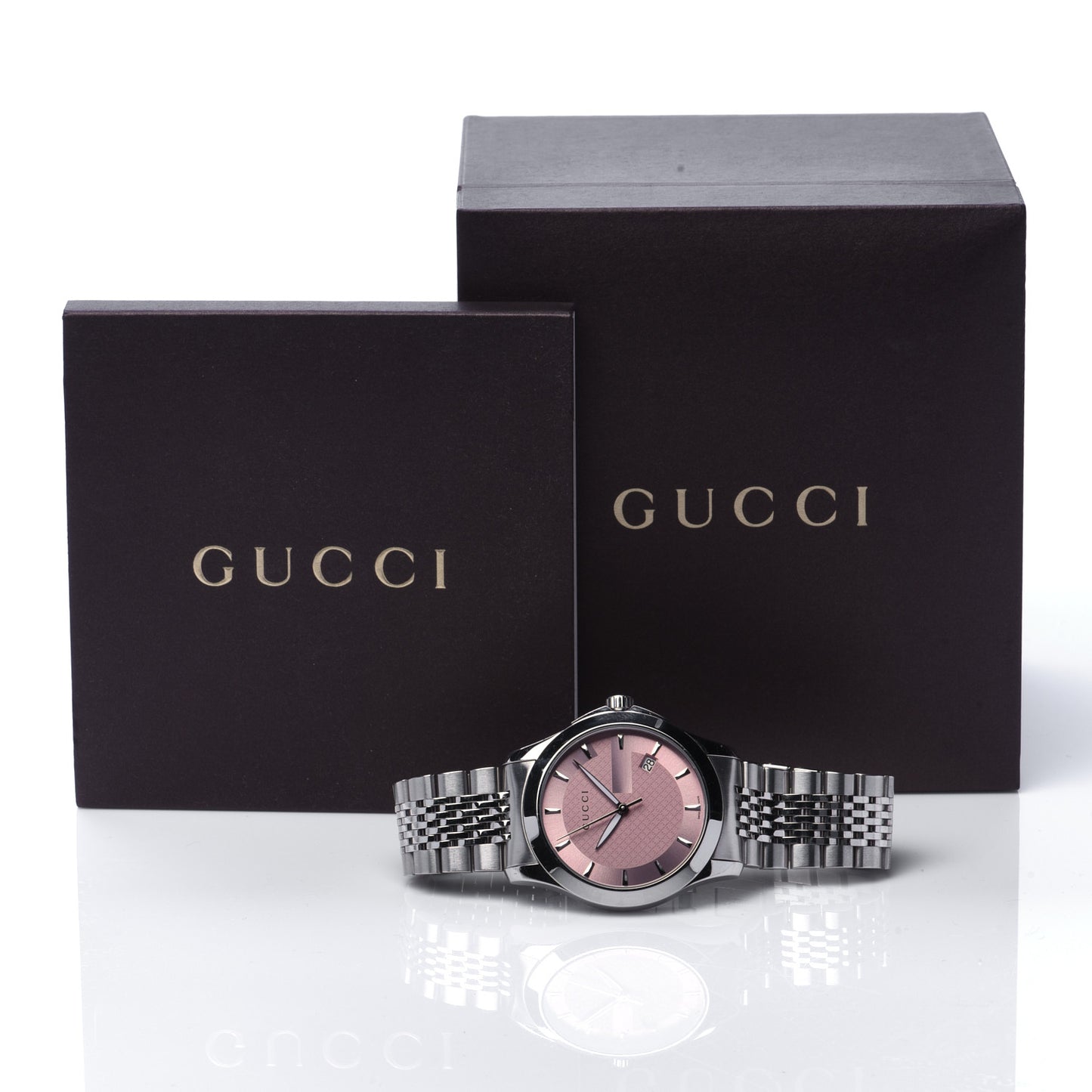 Stainless Steel 38mm G-Timeless Quartz Watch Pink