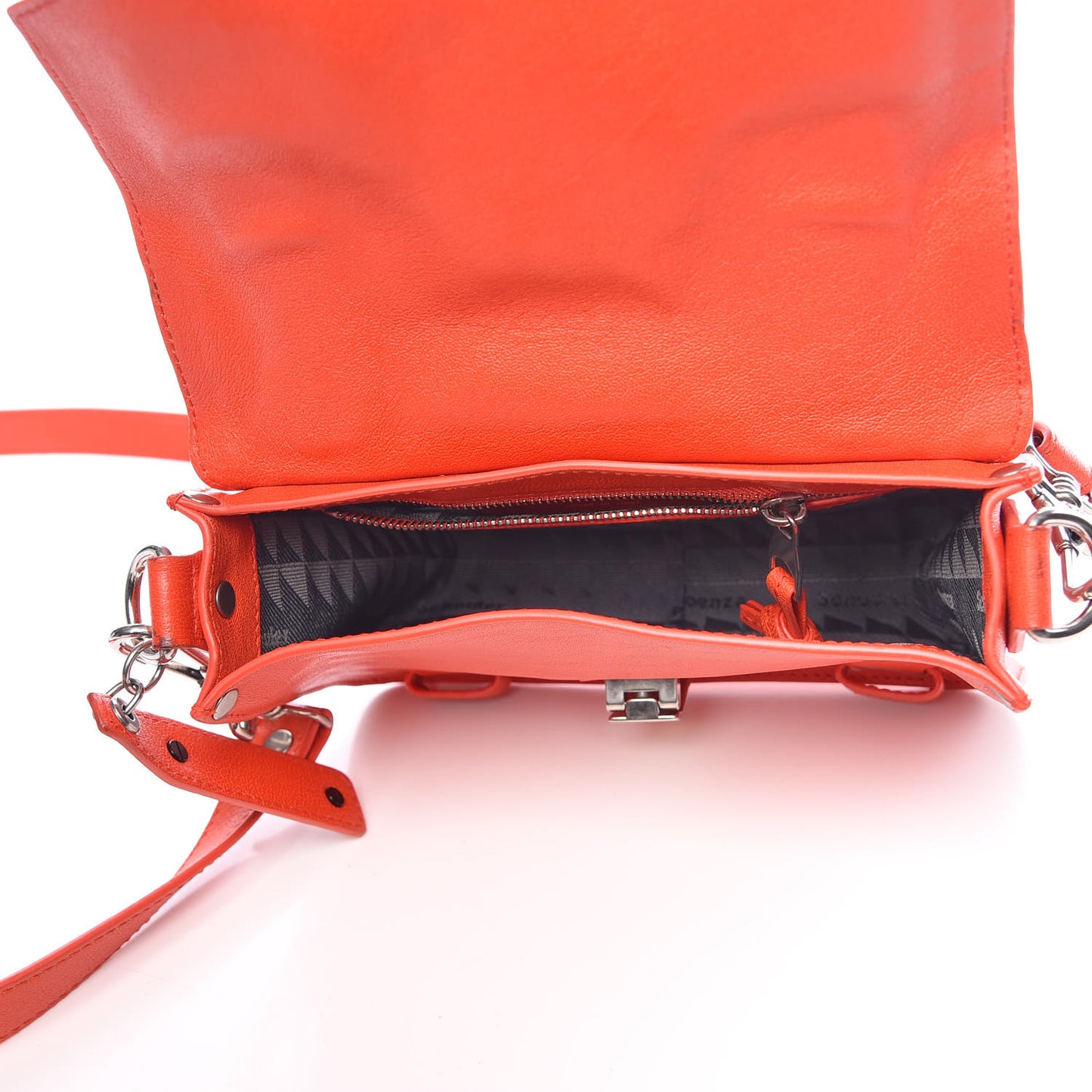 Lambskin PS1 Mini Pouch Messenger Bag Deep Coral