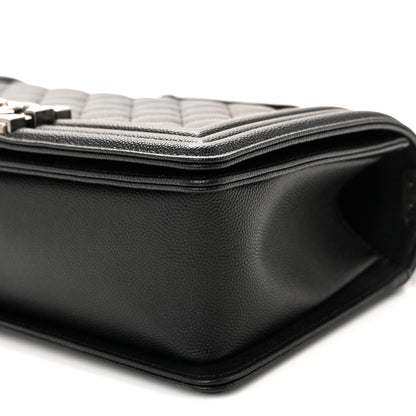 Chanel Caviar Quilted Medium Boy Flap Black 10 of 11